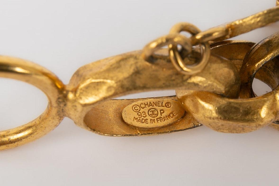 Chanel, Armband aus Goldmetall, 1993 im Angebot 4