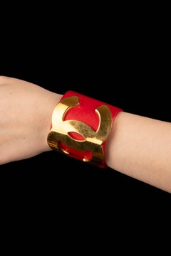 Chanel bracelet 'Leather style' by Karl Lagerfeld 1992