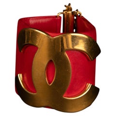 Chanel bracelet 'Leather style' by Karl Lagerfeld 1992