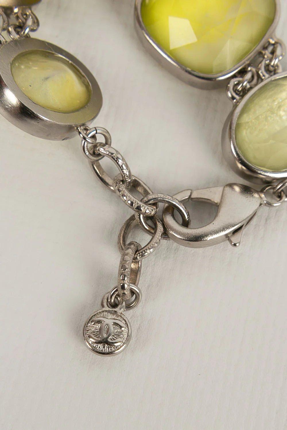  Bracelet Chanel en métal argenté, collection d'été 2018 Pour femmes en vente