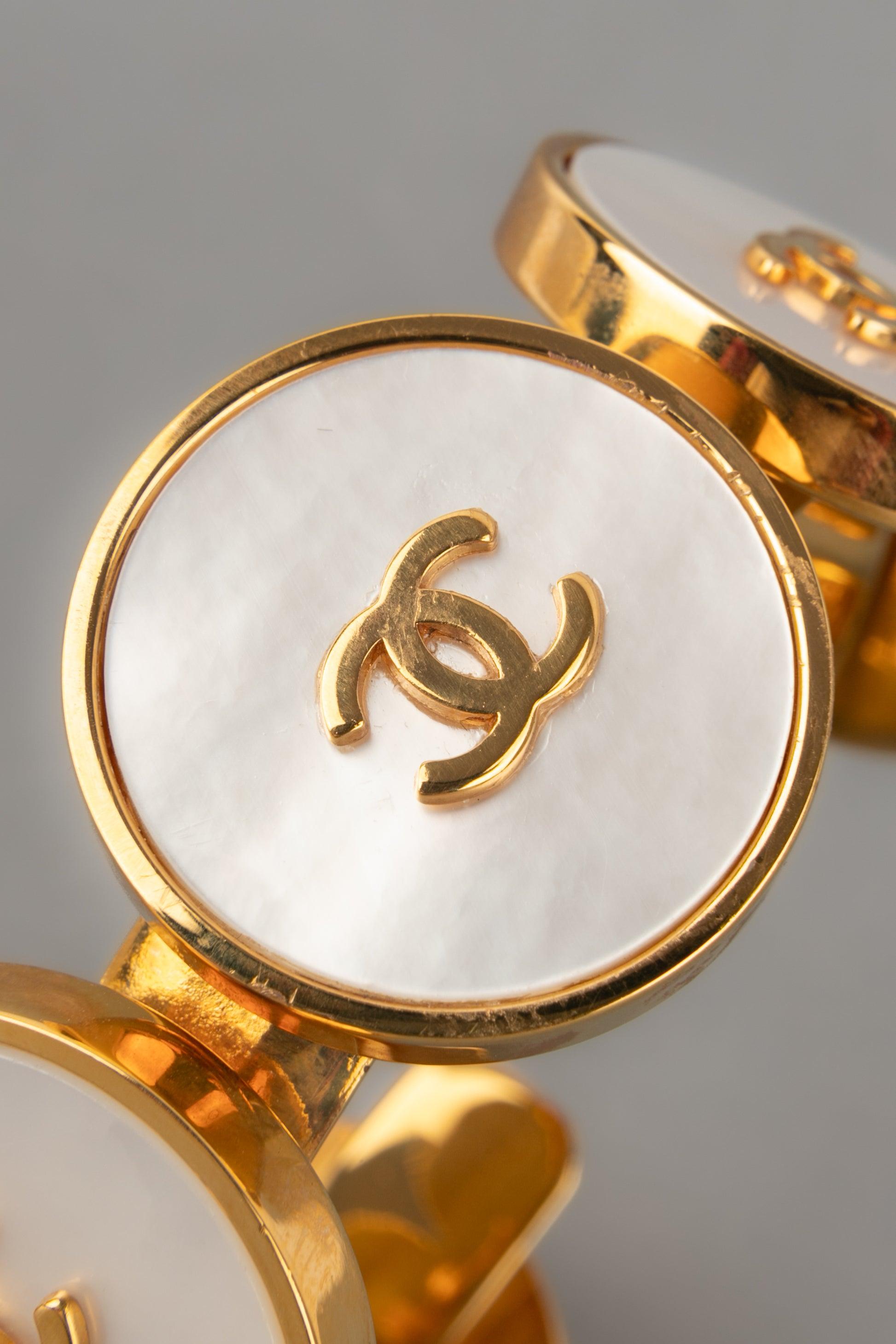 Pulsera Chanel con logotipos CC, otoño-invierno 1993 en venta 1