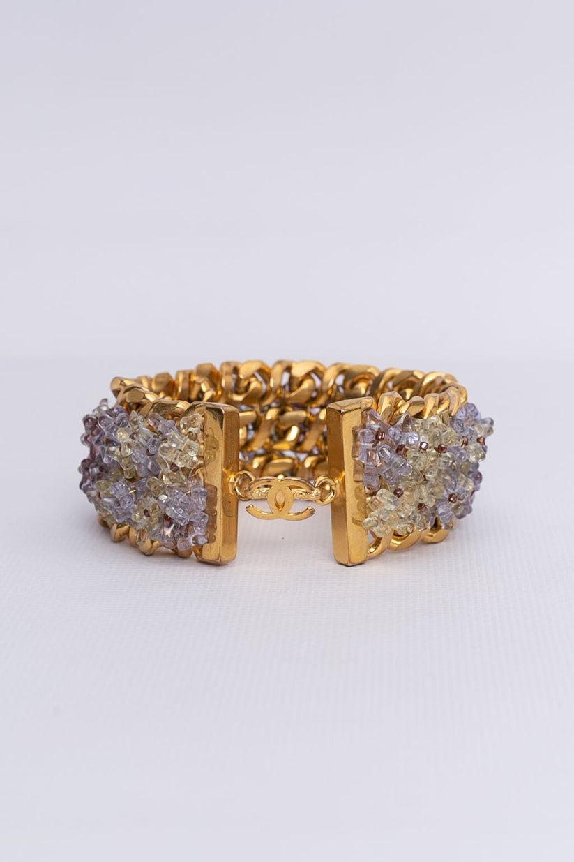 Women's Chanel Bracelet with Articulated Gilted Metal Chains, Spring 1998