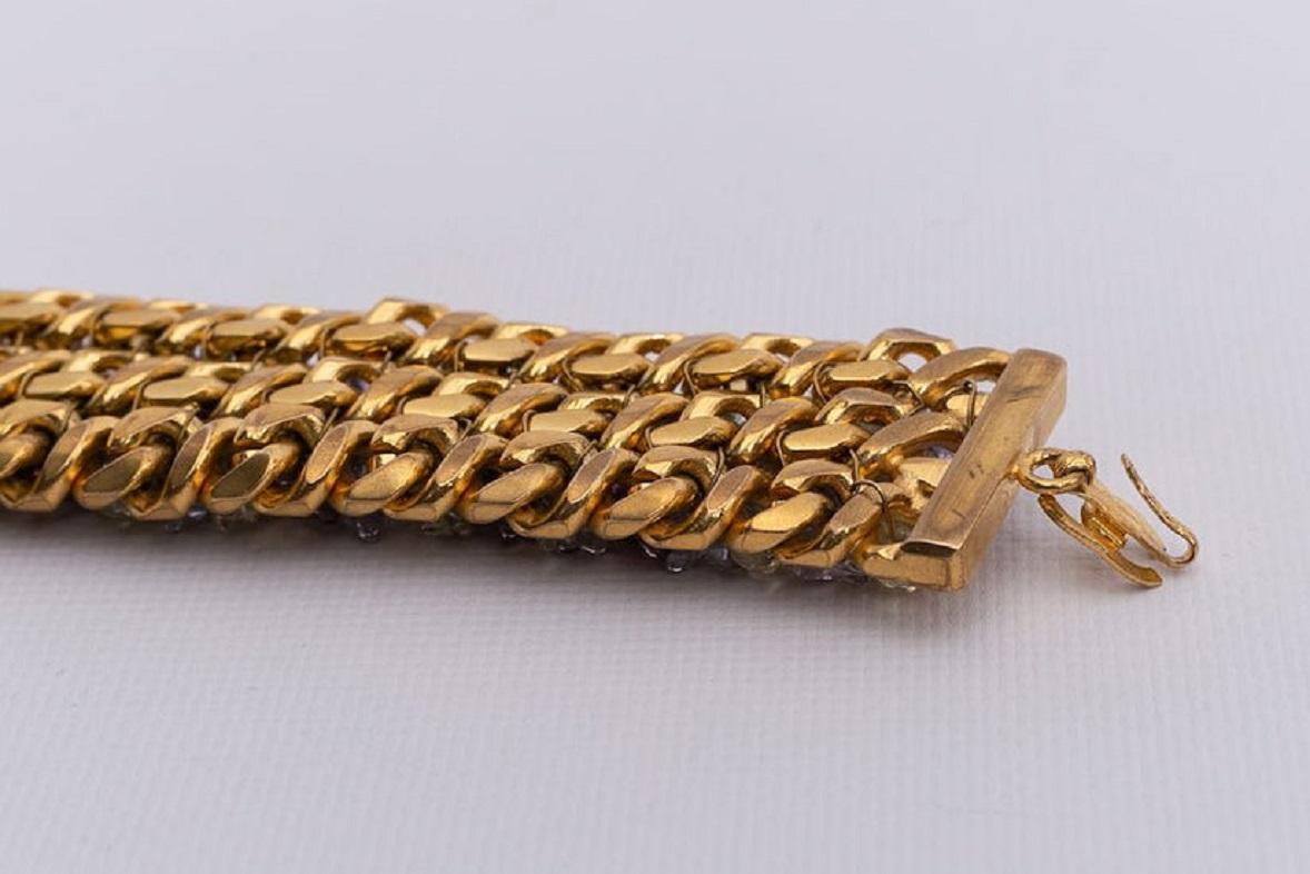 Chanel Bracelet with Articulated Gilted Metal Chains, Spring 1998 1