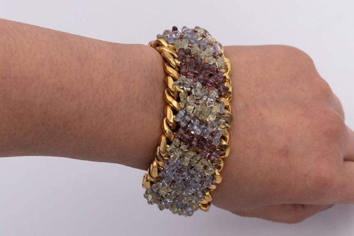 Chanel Bracelet with Articulated Gilted Metal Chains, Spring 1998 4