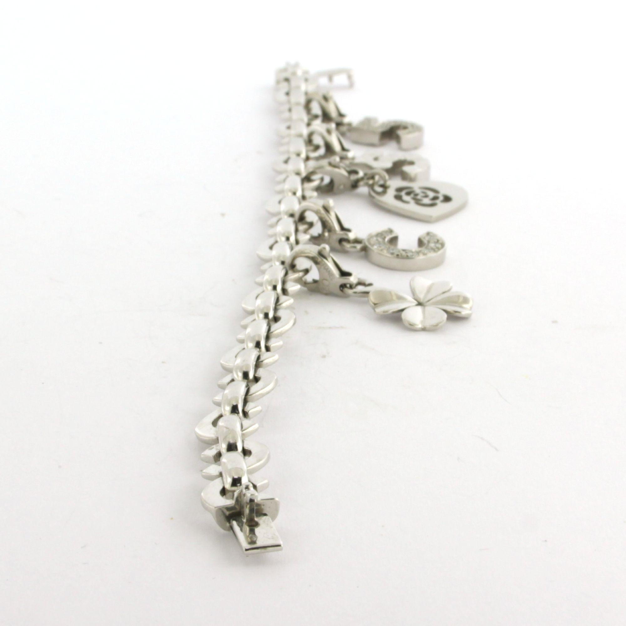 CHANEL pulsera con diamantes talla brillante hasta 0,50ct oro blanco 18k 32,7 gr Moderno en venta