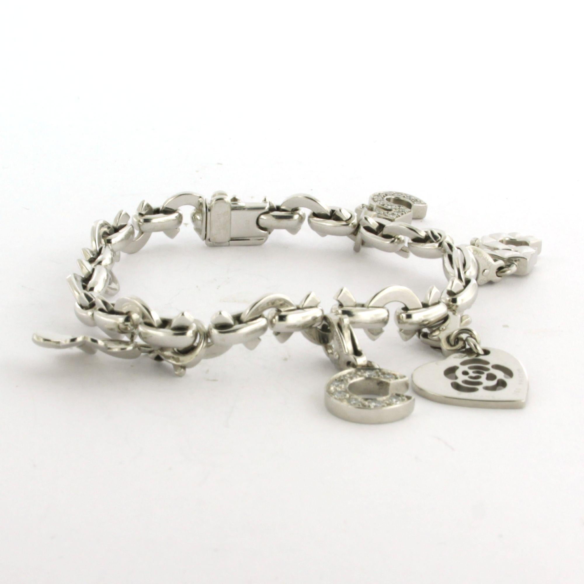CHANEL pulsera con diamantes talla brillante hasta 0,50ct oro blanco 18k 32,7 gr Corte brillante en venta
