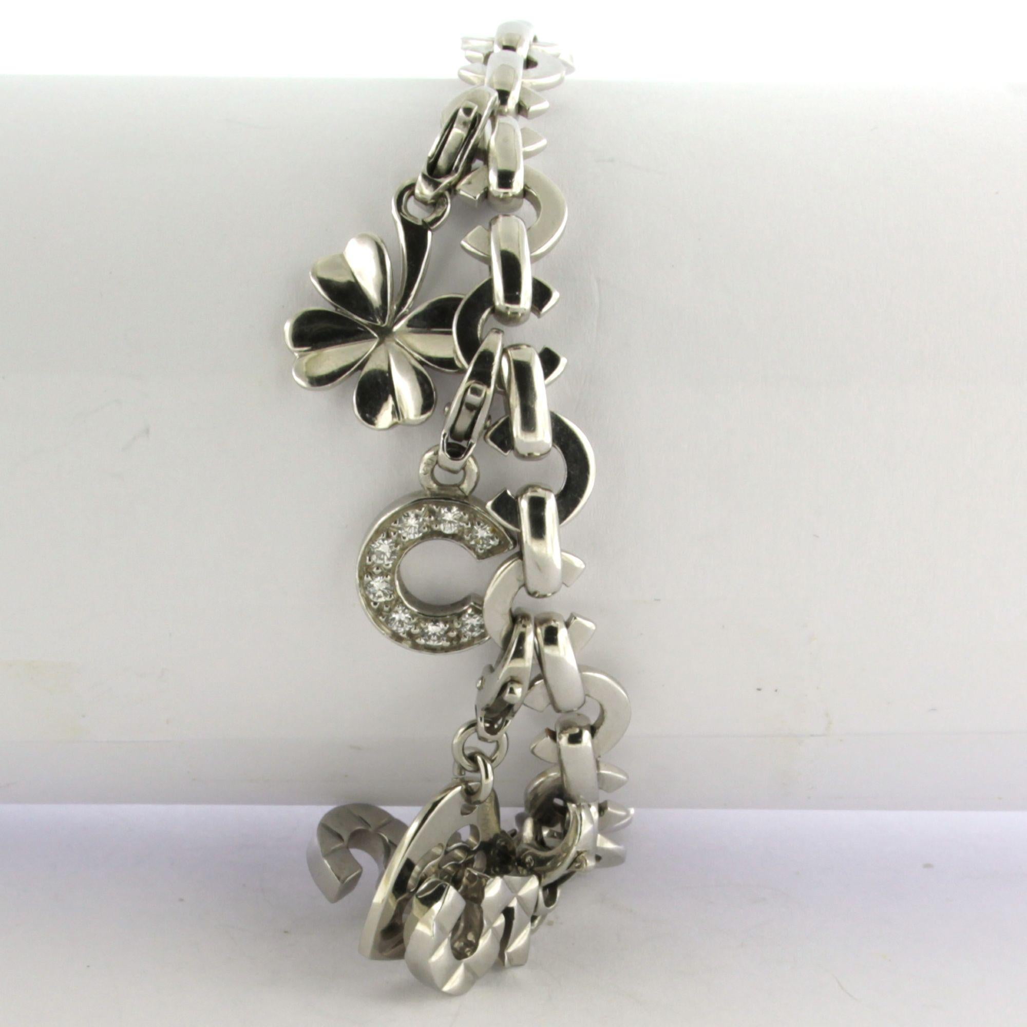 CHANEL pulsera con diamantes talla brillante hasta 0,50ct oro blanco 18k 32,7 gr en Excelente estado para la venta en The Hague, ZH