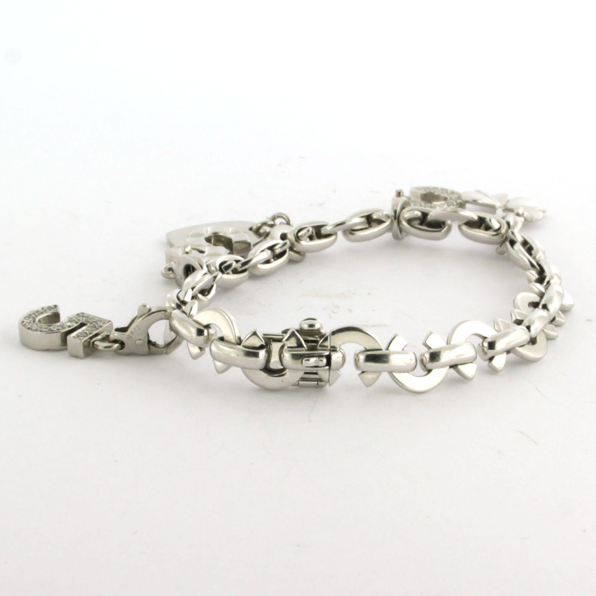 De las mujeres CHANEL pulsera con diamantes talla brillante hasta 0,50ct oro blanco 18k 32,7 gr en venta