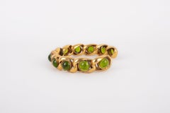 Chanel Bracelet with Green Glass Paste