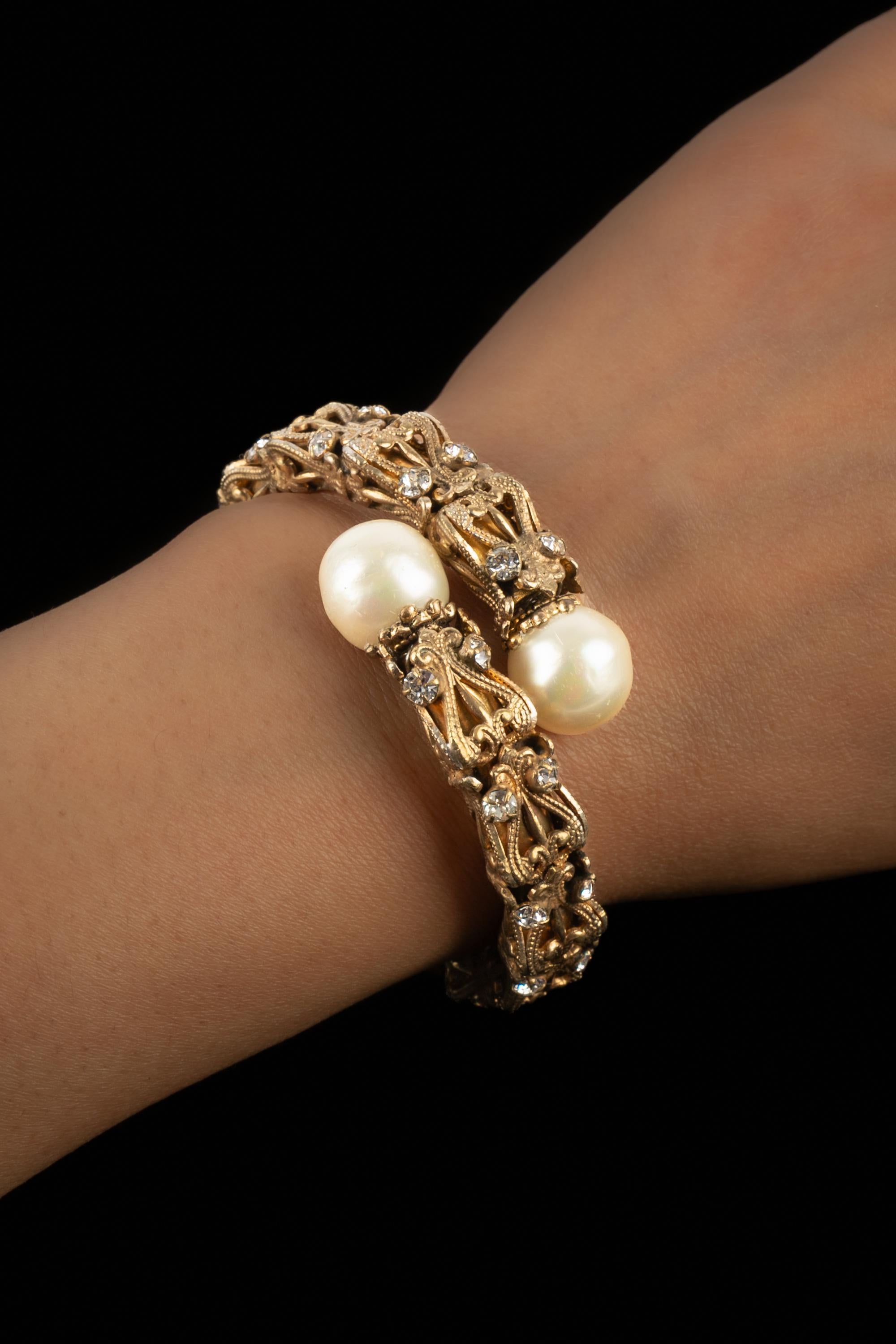 Chanel braelet coco era 1950s For Sale 6