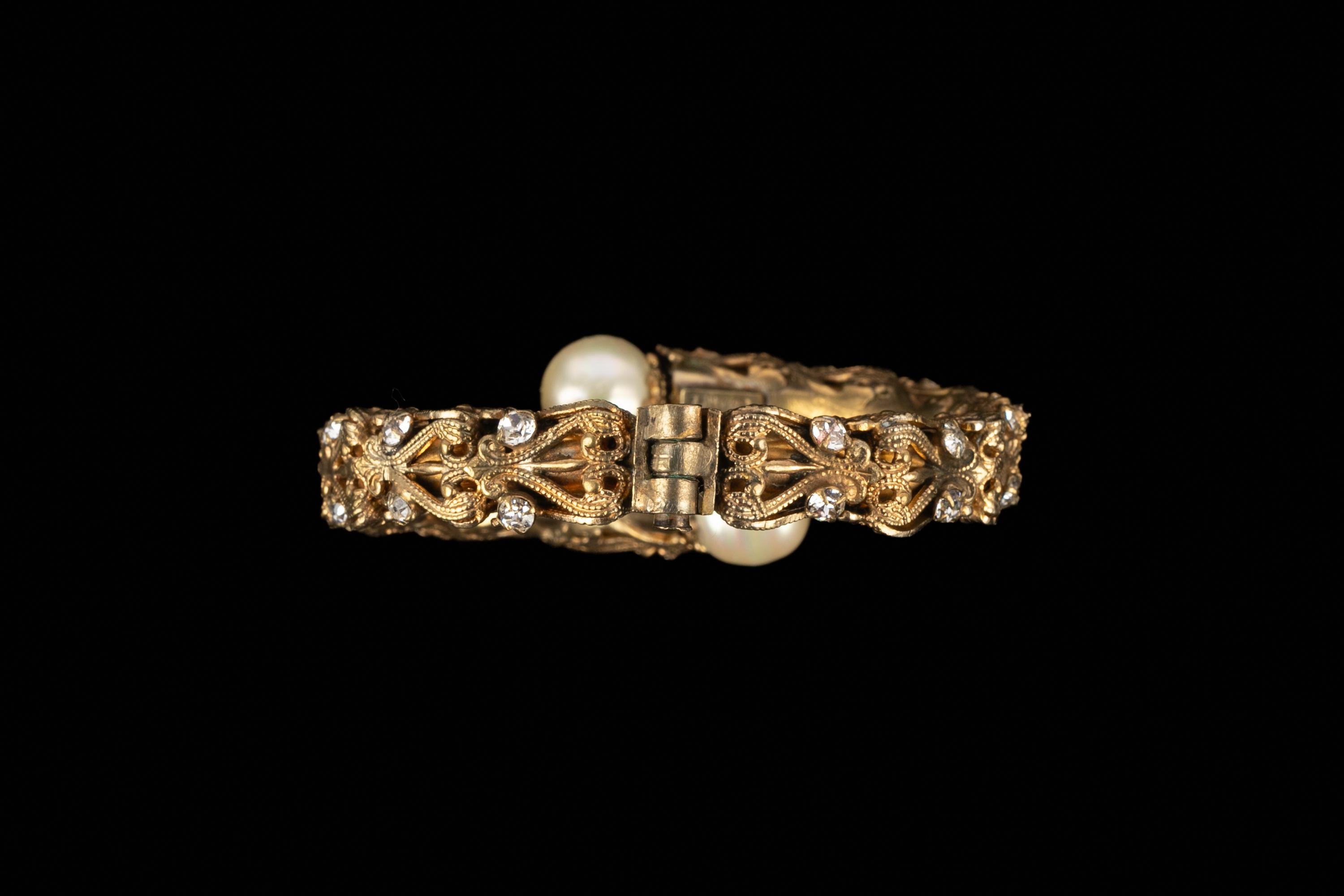 Chanel braelet coco era 1950s For Sale 1