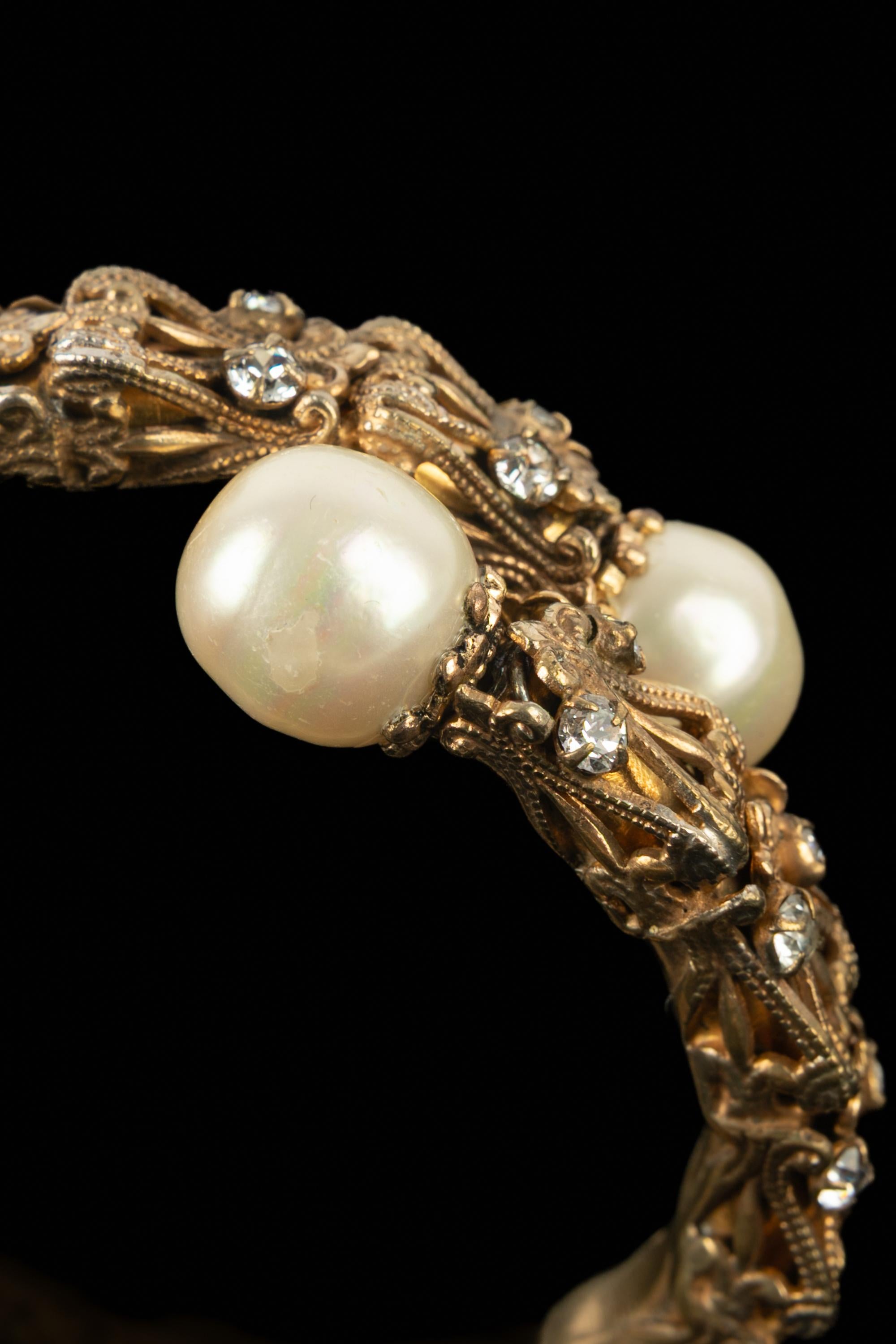 Chanel braelet coco era 1950s For Sale 3