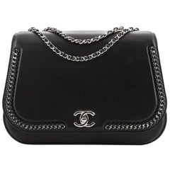 Chanel Chic geflochtene Klappe Tasche aus Kalbsleder Medium