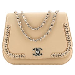 Chanel Geflochtene Chic Klappe Tasche Kalbsleder Klein