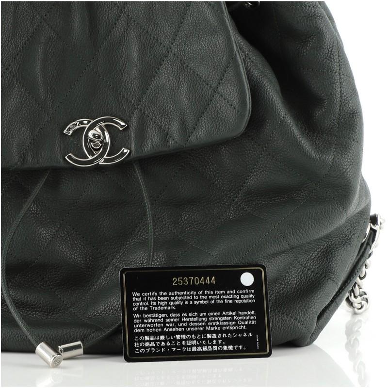 Chanel Braided With Style Drawstring Backpack Quilted Calfskin Medium 1