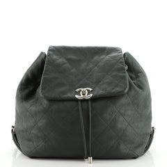 Chanel Braided With Style Drawstring Backpack Quilted Calfskin Medium