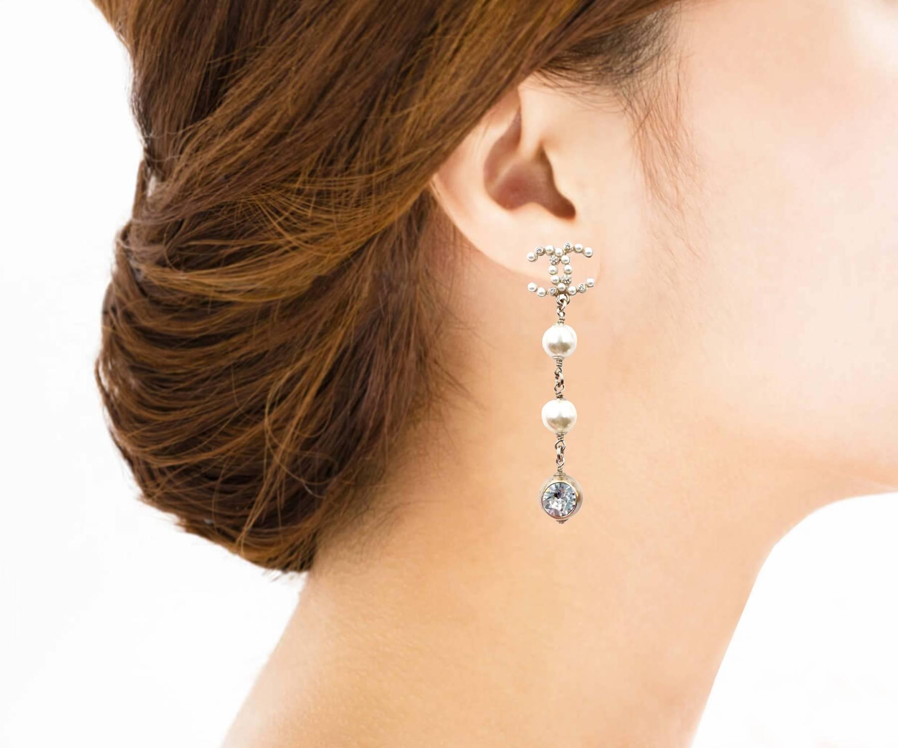 chanel dangle earrings