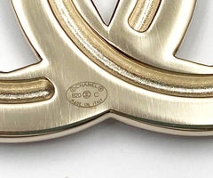 Chanel Brand New Light Gold CC Bead Brooch