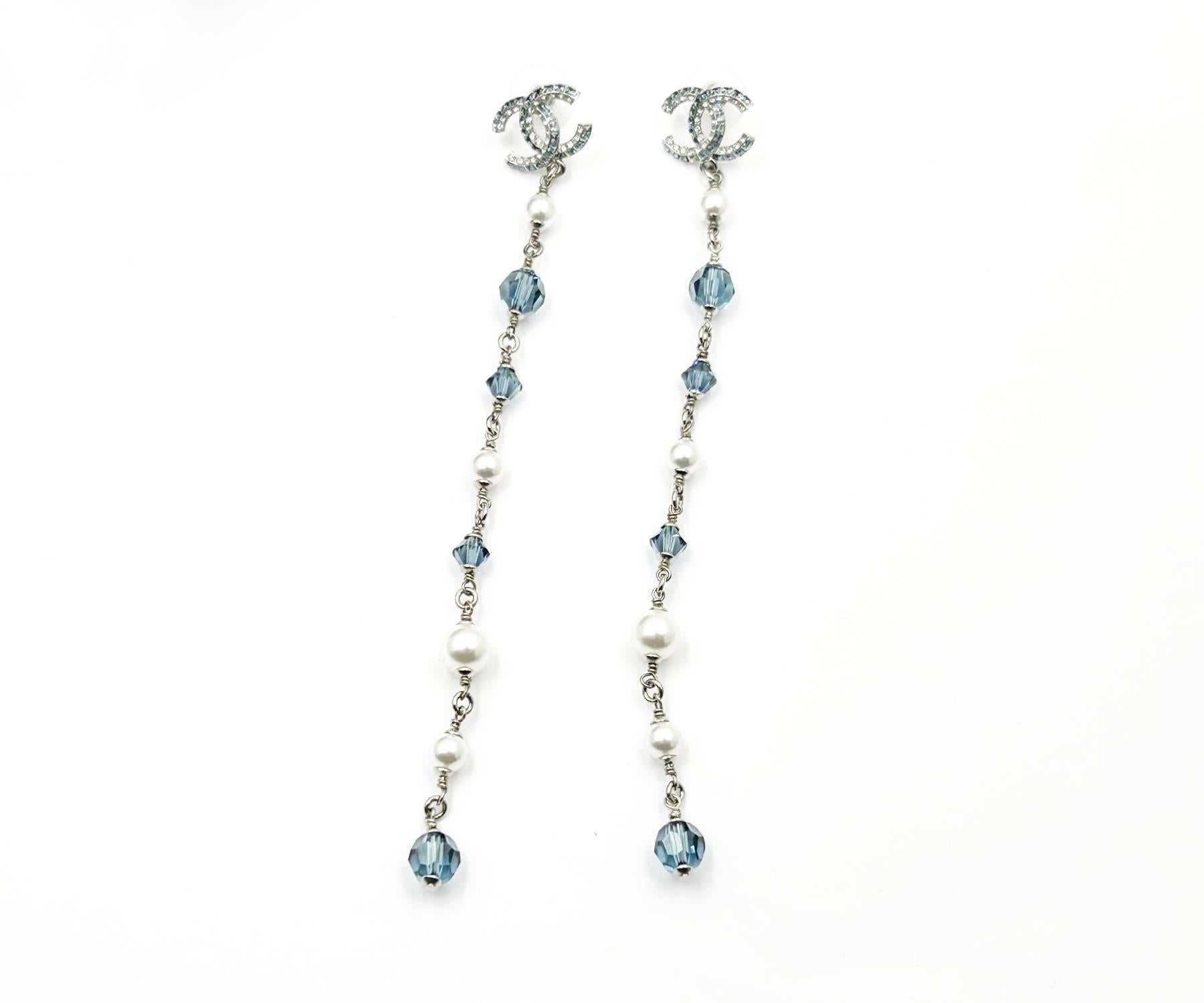 chanel long earrings