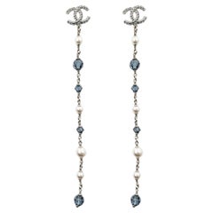 Chanel Pearl Drop Earrings - 78 For Sale on 1stDibs