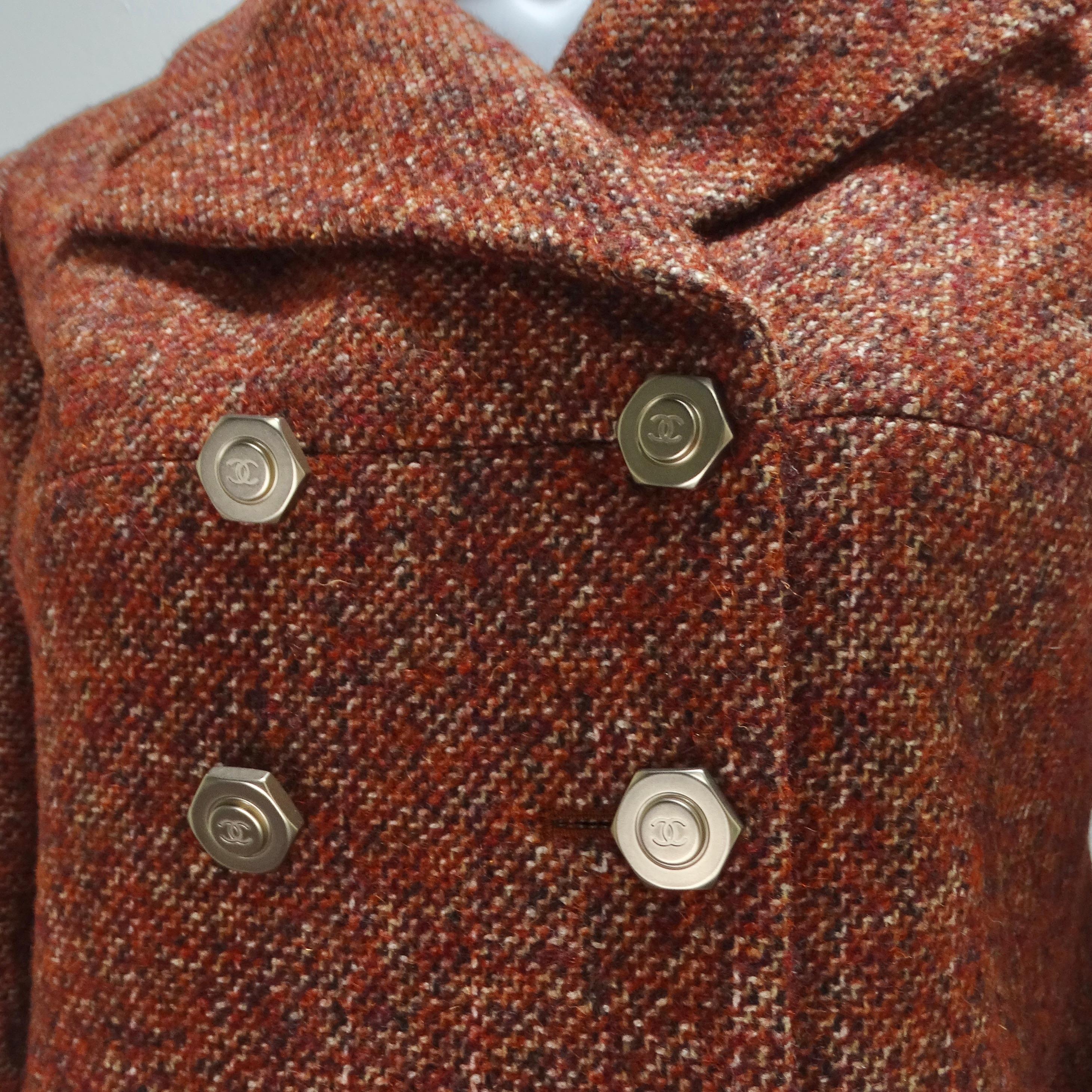 Chanel Brand New Tweed Blazer In New Condition For Sale In Scottsdale, AZ
