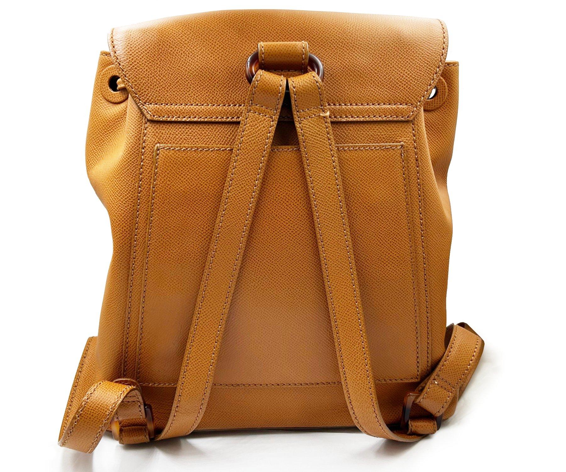 Women's Chanel Brand New Vintage Brown Caviar Faux Tortoiseshell Backpack For Sale