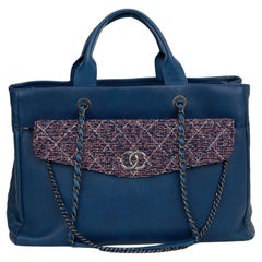 Chanel Break Shopping Tote Caviar/Tweed