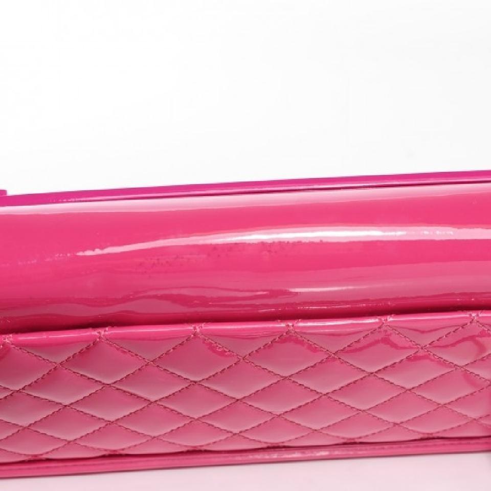 Chanel pochette Lego rose vif à rabat en vente 10
