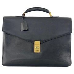 CHANEL Briefcase Black Caviar Leather Handbag 1996–1997