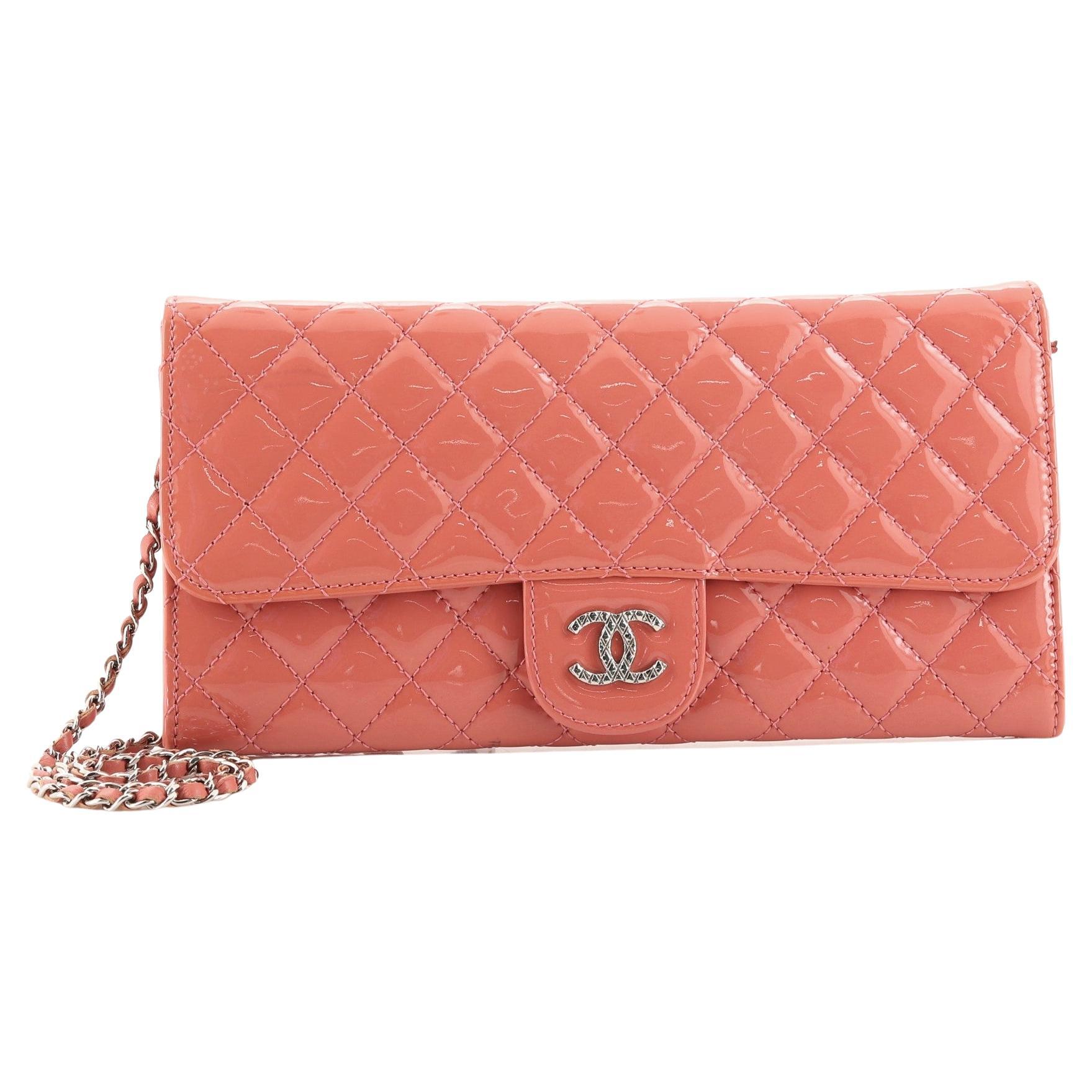 Chanel Flap Zip Cosmetic Case Quilted Lambskin Small