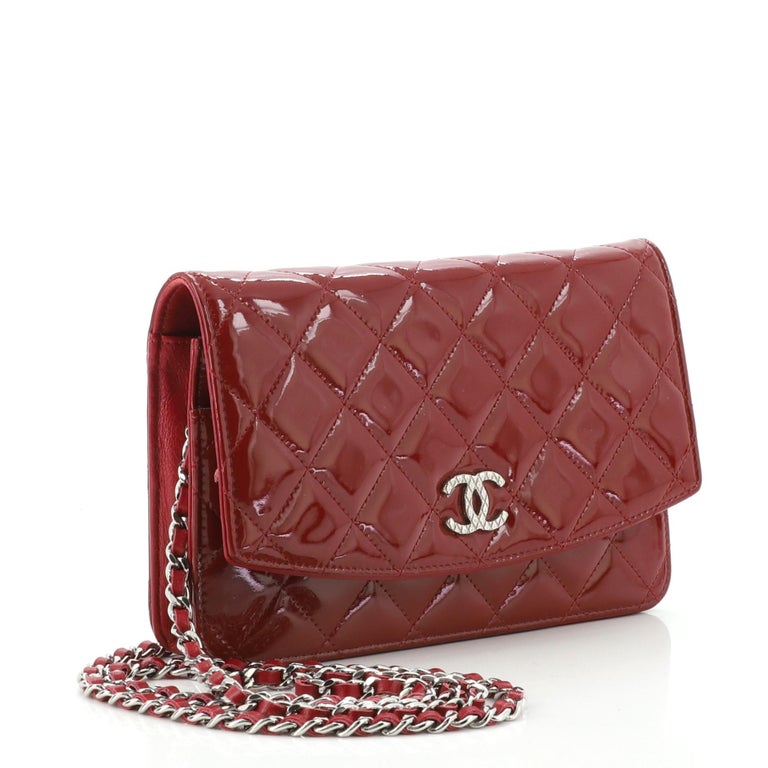 Chanel Brilliant Wallet on Chain Quilted Patent at 1stDibs