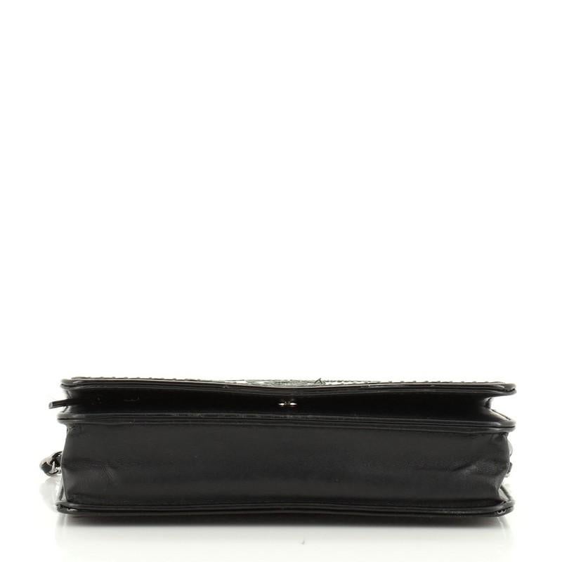 Chanel Brilliant CC Wallet on Chain Stitched Patent In Good Condition In NY, NY