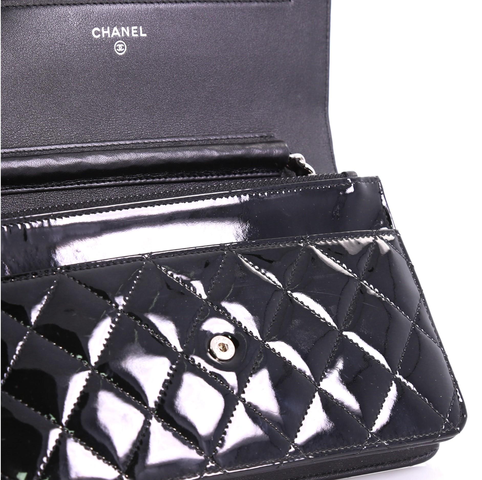 Chanel Brilliant Wallet on Chain Quilted Patent 1