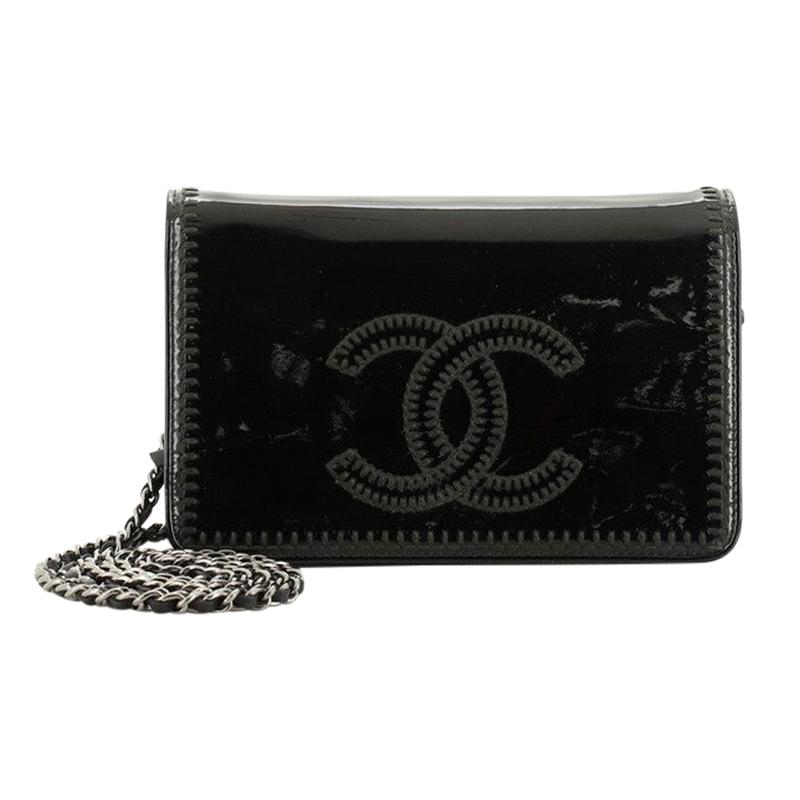 Chanel Brilliant CC Wallet on Chain Stitched Patent