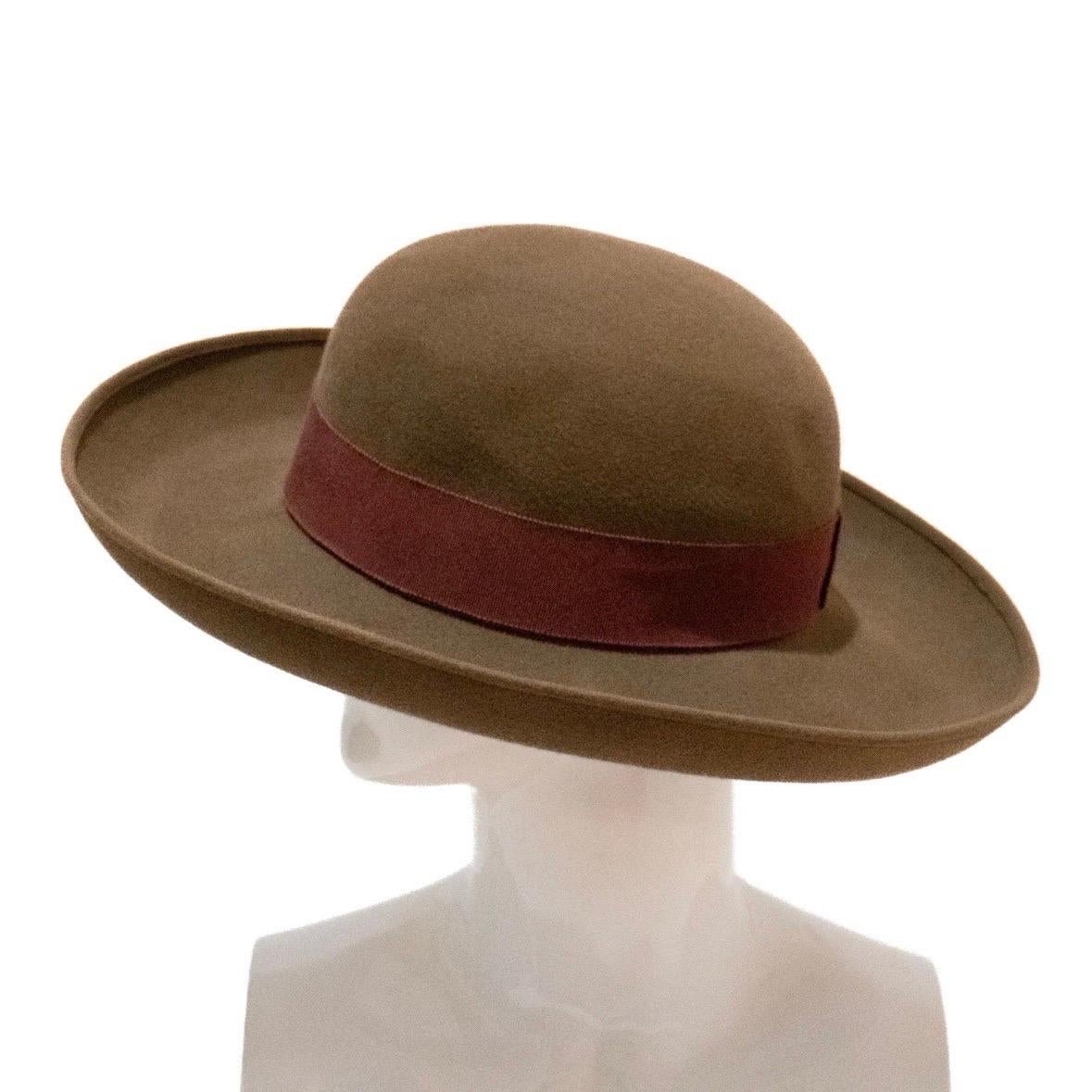 Women's Chanel Broad-Brimmed Felt Hat