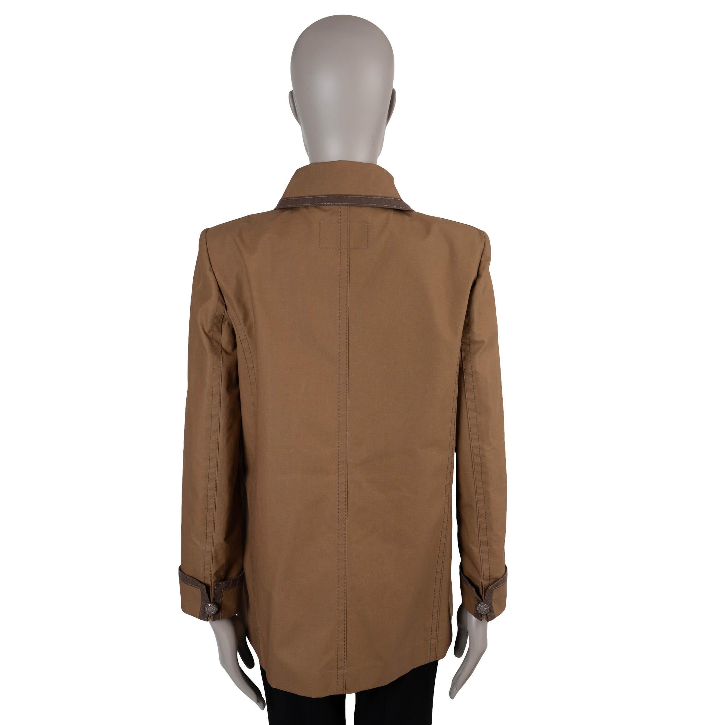 Marrone Chanel bronzo marrone in cotone 20C MULTIPOCKET Giacca 42 L. in vendita