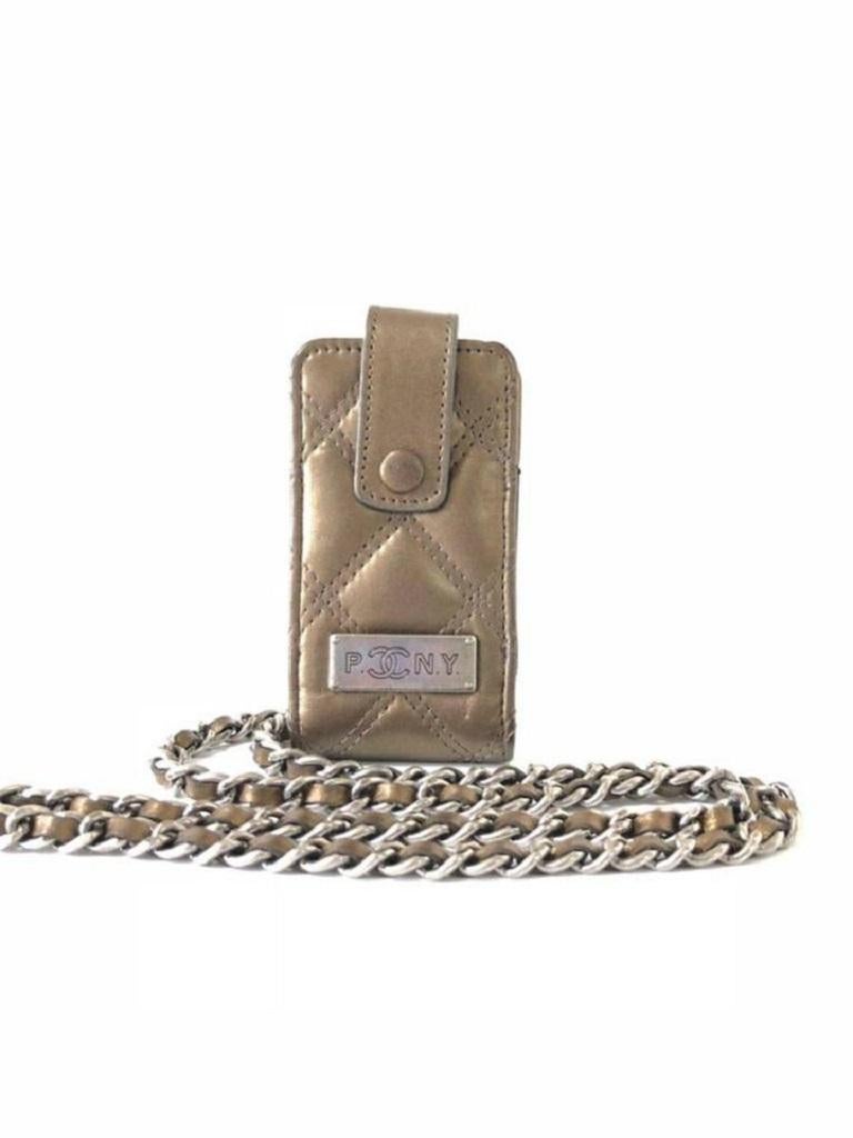 Chanel Borsa a catena bronzo trapuntata Mini 232976 in vendita 5