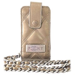 Vintage Chanel Bronze Chain Bag Quilted Mini 232976