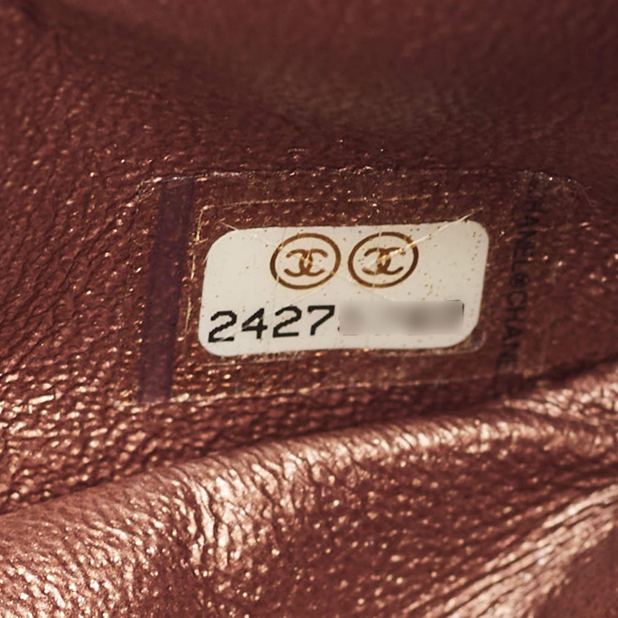 Chanel Bronze Chevron Leather 226 Reissue 2.55 Flap Bag 6