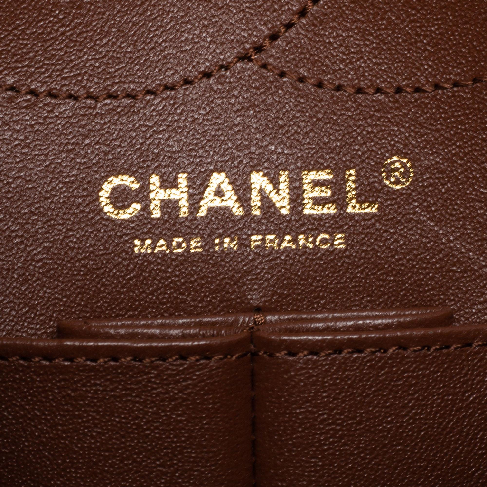 Chanel Bronze Chevron Quilted Leather Reissue 2.55 Classic 225 Flap Bag 6