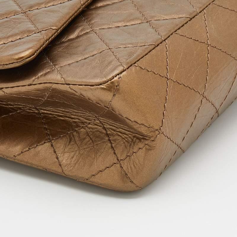 Chanel Bronze Quilted Caviar Leather Reissue 226 Flap Bag 2