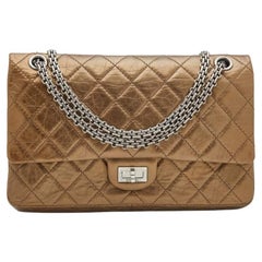 Chanel Bronze Quilted Caviar Leather Reissue 226 Flap Bag