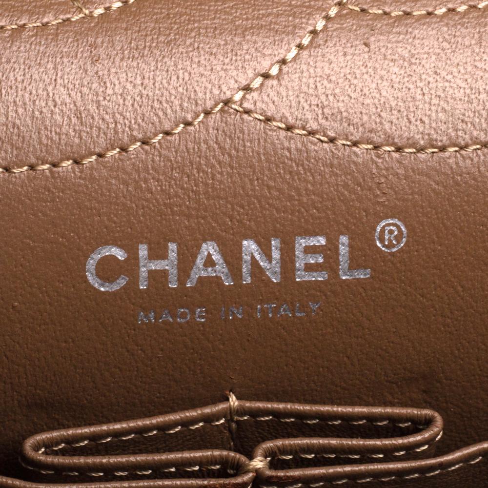 Chanel Bronze Quilted Leather Reissue 2.55 Classic 227 Flap Bag 5