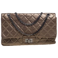 Chanel Bronze Quilted Leather Reissue 2.55 Classic 227 Flap Bag