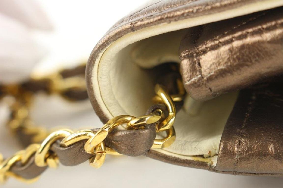 Chanel Bronze Quilted Moon Flap Chain Bag70cas423 5