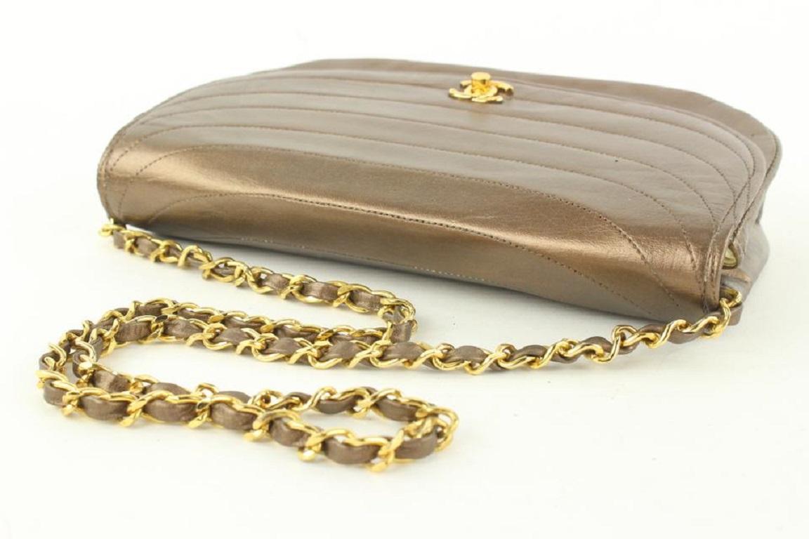 Chanel Bronze Quilted Moon Flap Chain Bag70cas423 For Sale 1