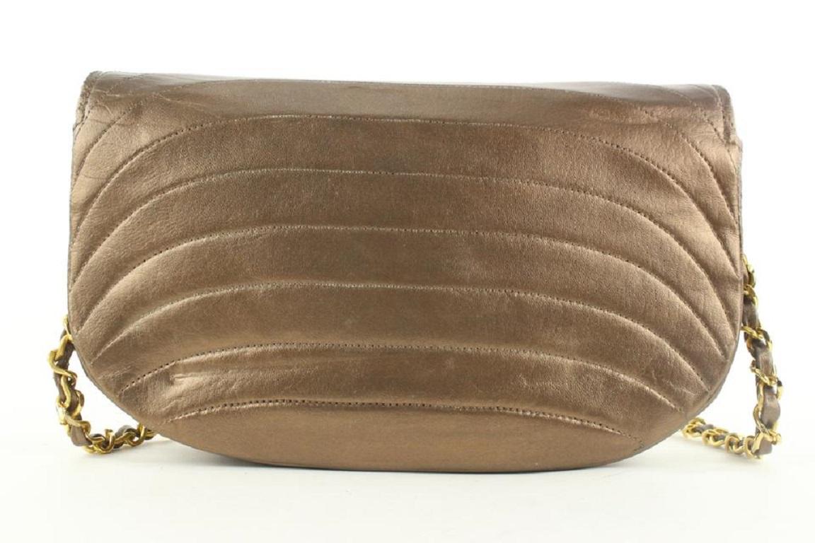 Chanel Bronze Quilted Moon Flap Chain Bag70cas423 2
