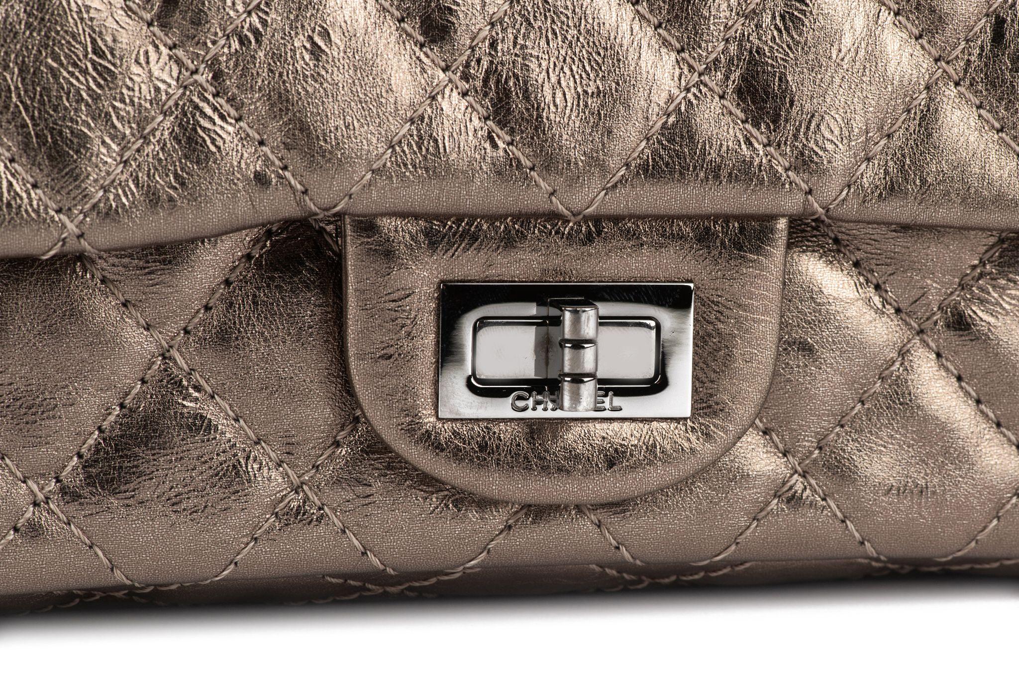 Chanel Bronze Reissue Medium Flap Bag For Sale 6