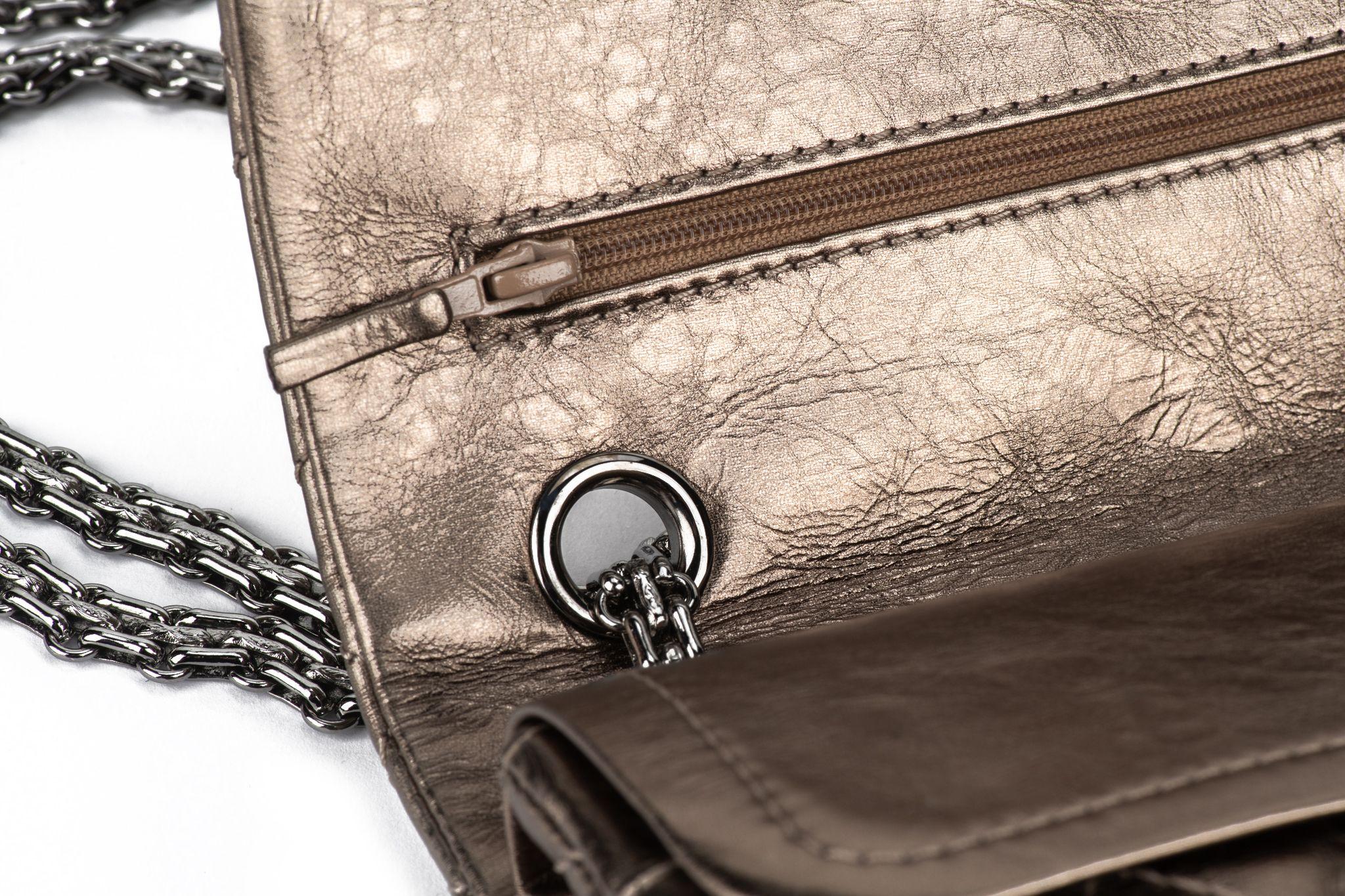 Chanel Bronze Reissue Medium Flap Bag For Sale 9