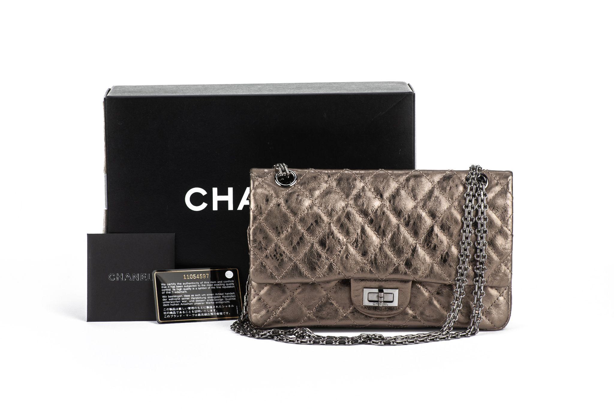 Chanel Bronze Reissue Medium Flap Bag For Sale 16